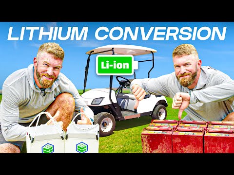 We upgraded our Golf Cart Batteries to Lithium! 🔋