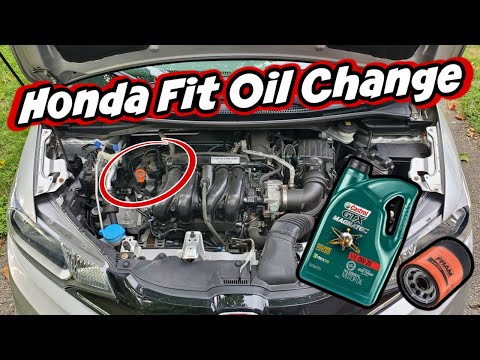 How to Change Honda Fit Oil + Filter ✅ (2015 - 2020)