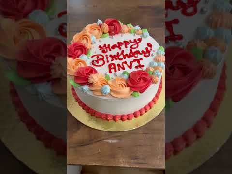 Avni’s Special birthday cake. #shorts #yummy #viral