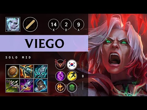 Viego Mid vs Akshan: Triple Kill, Godlike - KR Grandmaster Patch 14.17