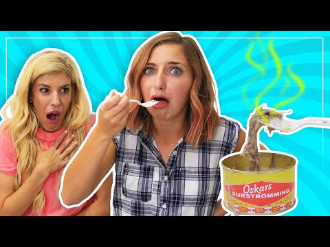 World's Stinkiest Fish Challenge - Eating Surstromming with Rebecca Zamolo Video