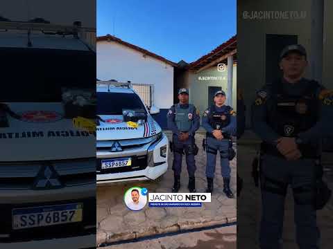 Município de São Raimundo do Doca Bezerra recebe nova viatura da PM.