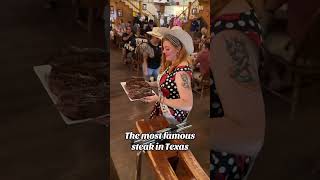 One of the most well known food challenges, the 72oz Steak at the Big Texan in Amarillo Texas!🥩🔥🙌