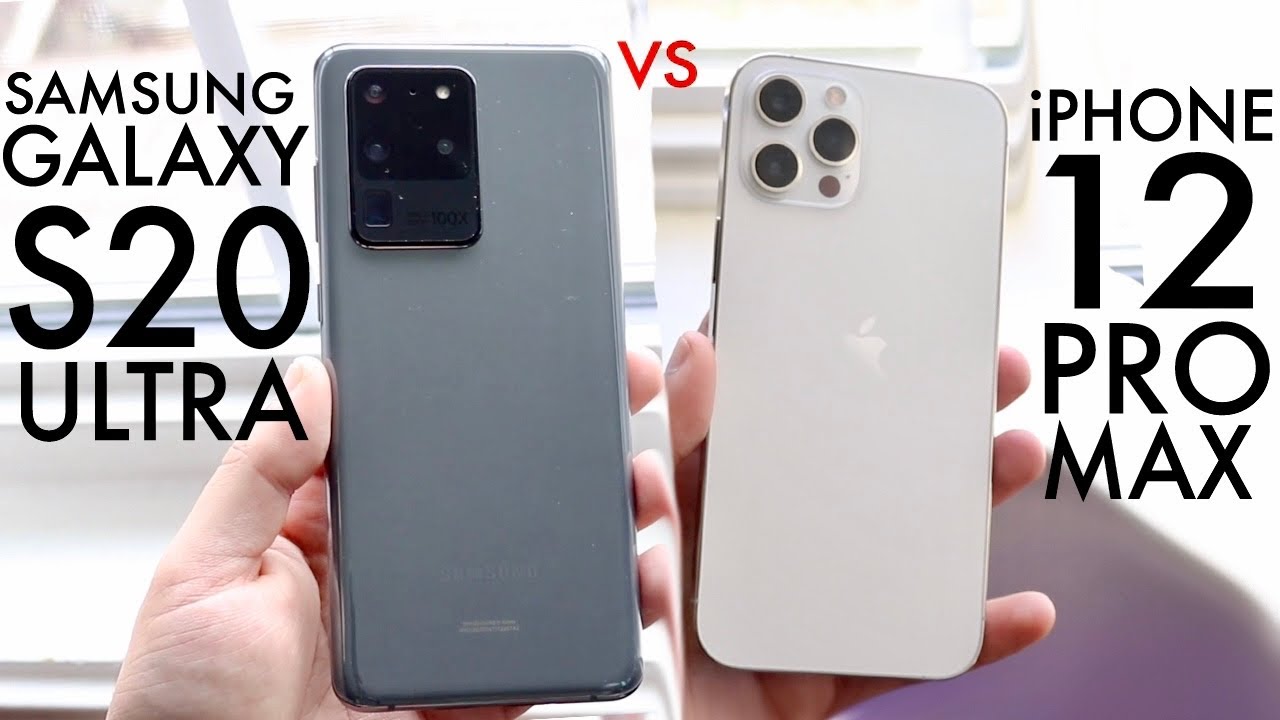 iPhone 12 Pro Max Vs Samsung Galaxy S20 Ultra! (Comparison) (Review)