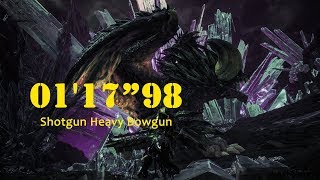【MHW】鑑定武器でネルギガンテ 01'17"98 散弾ヘビィボウガン Nergigante vs HBG 01'17"98