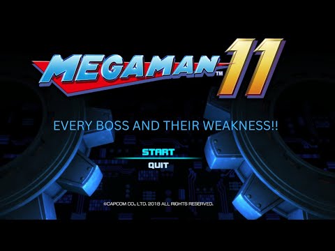 MEGA MAN 11 EVERY BOSS AND THEIR WEAKNESS!