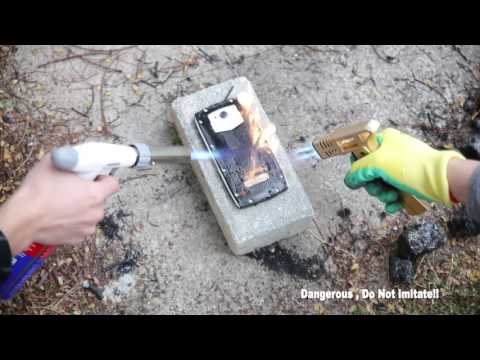 Blackview BV7000 Pro durability video-- crazy fire&brick test. Mar 13th 2017