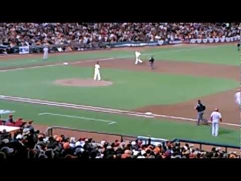 Tim Lincecum in NLDS Playoff Giants vs Reds