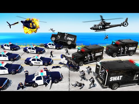 GTA 5 - SWAT TEAM vs POLICE!