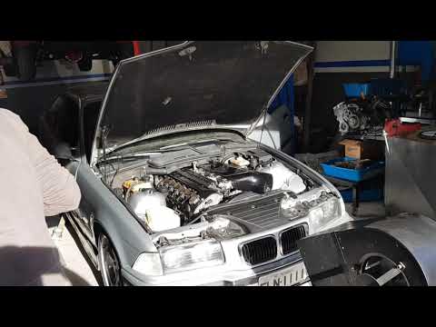 BMW M3 E36 S50B30 EURO SCHRICK CAMS / BIG PLENUM ON DYNO 342WHP / 8100 RPM
