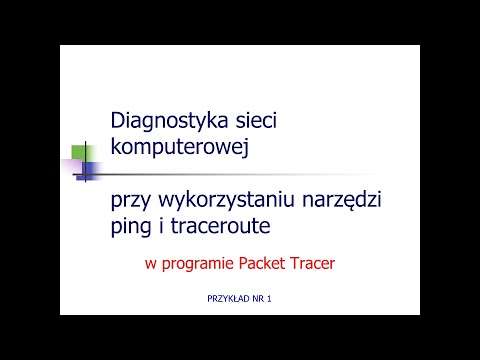 Diagnostyka sieci komputerowej - przykład nr 1