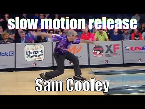 Sam Cooley slow motion release - PBA Bowling