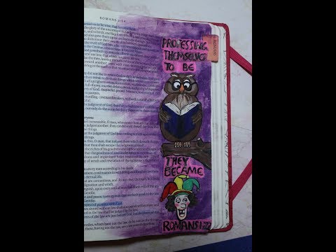 Bible Art Journaling, Romans 1:22