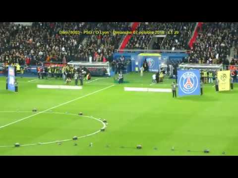 PSG / OL 07.10.2018 : 5-0 (L1 J9) 2/4 : Entrée deux équipes