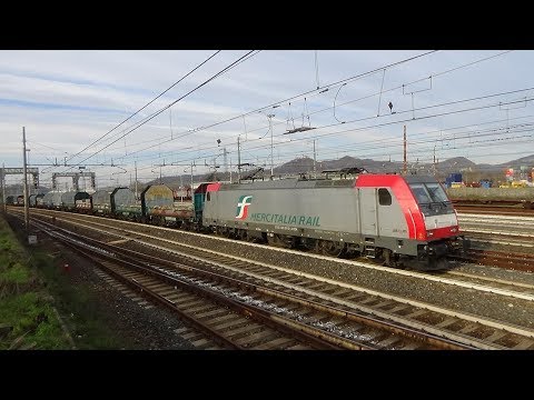 Spettacolo treni in transito ad Arquata Scrivia (AL) 4-1-2019