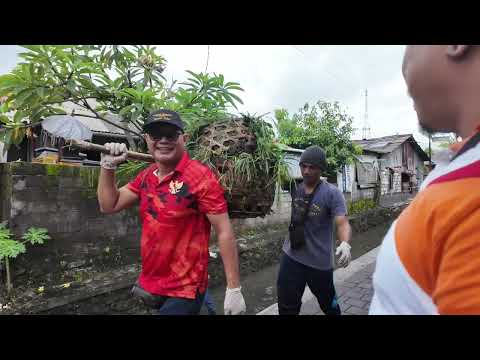 KEGIATAN PADAT KARYA TUNAI DESA PEMBERSIHAN TUKAD SUBAK KEDATON