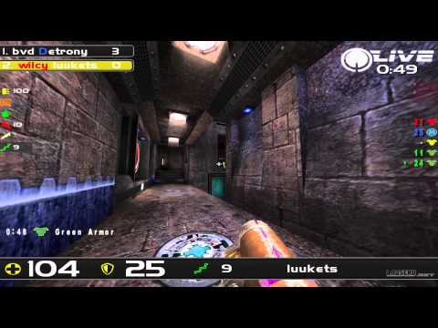 Detrony vs Luukets - DreamHack Winter 2013 Group C Round 7 (Quake Live VOD)