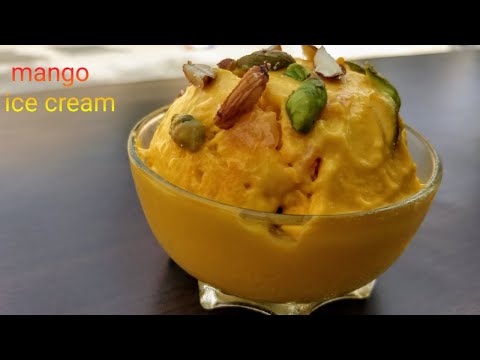 Mango ice cream recipe ll by Nazreen's Kitchen