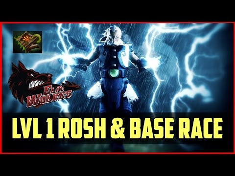 LVL 1 Rosh & Base Race Elite Wolves vs Archon @ ESL DOTA 2