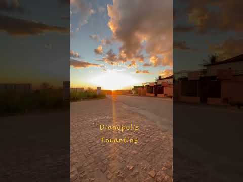 Belíssimo pôr do sol em Dianopolis Tocantins