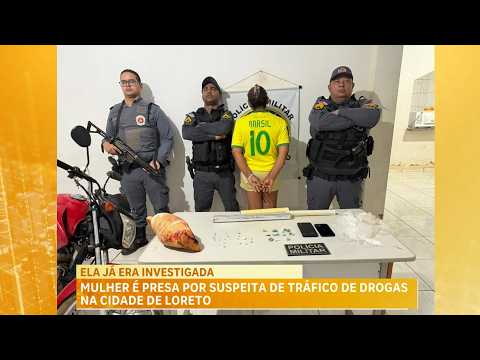 Mulher é presa por suspeita de tráfico de drogas em Loreto