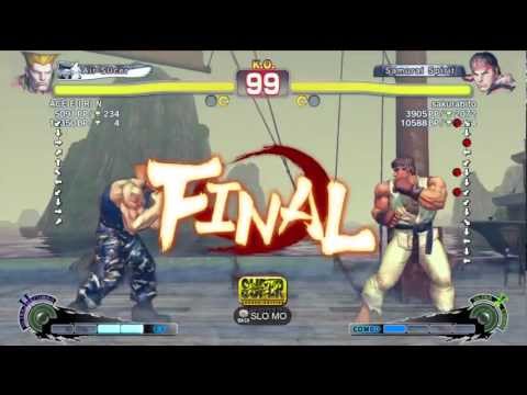 ACE E I RI N (Guile) vs. Sakurabito (Ryu), HJMxp (Dudley) - SSFIV AE 2012 Matches