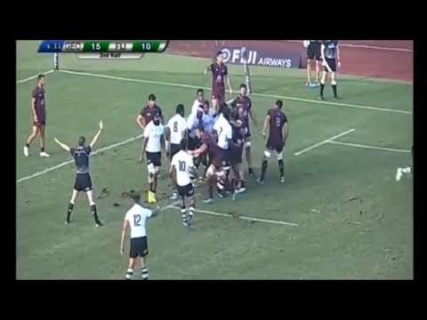 Georgia scrum horrible performance vs Fiji 2018