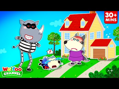 Bad Guy Broke into House, Wolf! ???? - Safety Tips for Kids by Wolf ????@CuteWolfVideos