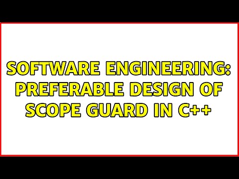 Software Engineering: Preferable design of scope guard in C++ (2 Solutions!!)
