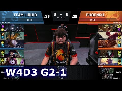 Liquid vs Phoenix1 | Game 1 S7 NA LCS Summer 2017 Week 4 Day 3 | TL vs P1 G1 W4D3