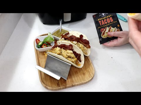 BREAKFAST EGG TACOS FIRE & SMOKE AIR FRYER