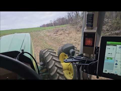 John Deere 8520 grossing 98k lb up steep hill