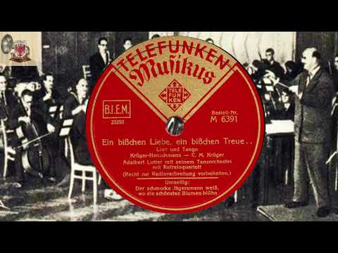 EIN BISSCHEN LIEBE, EIN BISSCHEN TREUE .. - ADALBERT LUTTER Tanz-Orchester