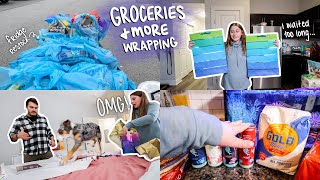 Fridge Restock, I Found My New FAV Caramel Coffee (finally), & More Gift Wrapping | vlogmas day 22