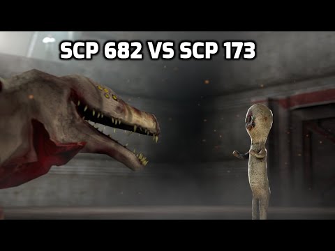 SCP-682 VS SCP-173 [SFM]