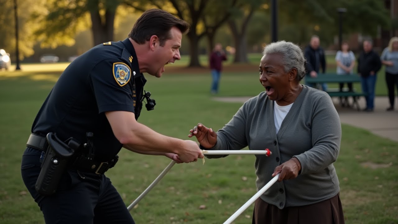 Racist Cop Breaks Blind Black Woman’s Cane in Public—But Has No Clue Who Her Son Really Is