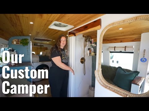 We bought a shuttle bus & gutted it to make a tiny home