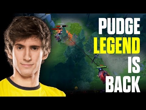 PUDGE LEGEND IS BACK - Dendi Pudge Amazing Hook 7.06 - Top Pro Player Dota 2
