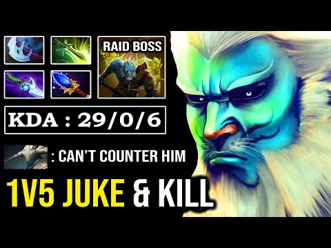 Amazing 1v5 Juke & Kill God 100% Anti Counter Even Sven Can't 1v1 with Super 9K Phantom Lancer DotA2