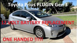 Prius PLUGIN Toyota 12 volt battery replacement (GEN3 2010-2015)
