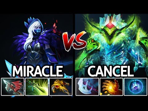 Miracle- Drow Ranger VS CanceL Morphling Battle Agi Hero Solo Mid Meta 7.21 Dota 2
