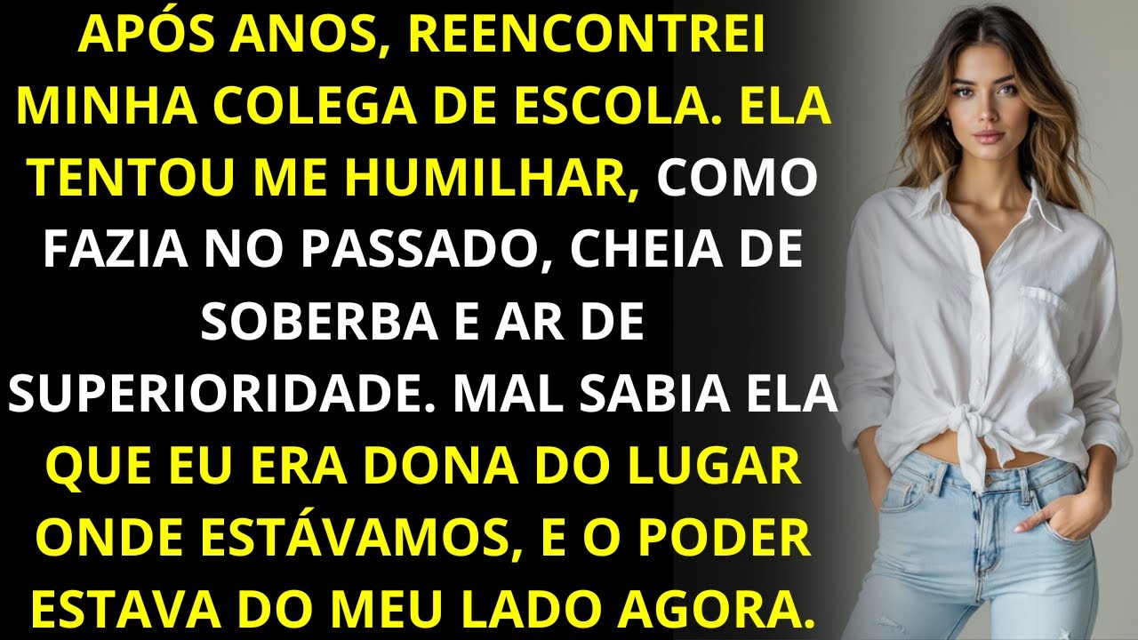 Após anos, reencontrei minha colega de escola; ela tentou me humilhar, mas não sabia que eu era dona