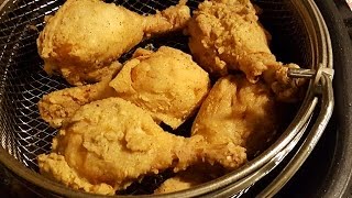 DeLonghi Roto Deep Fryer REVIEW AND DEMO FRIED CHICKEN drumsticks