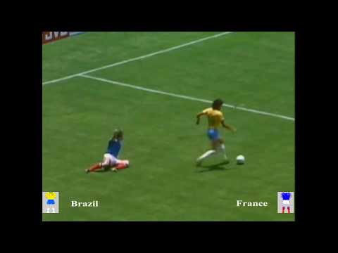Brazil vs France Quarter finals World cup 1986