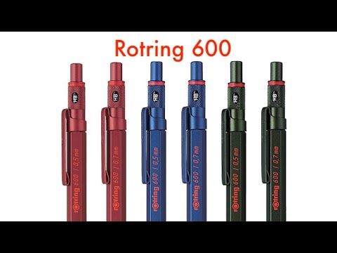 Rotring 600 Green, Blue, and Red Are Shipping (New for 2020)