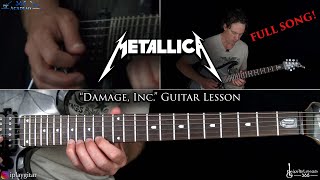Damage, Inc. Guitar Lesson (Full Song) - Metallica