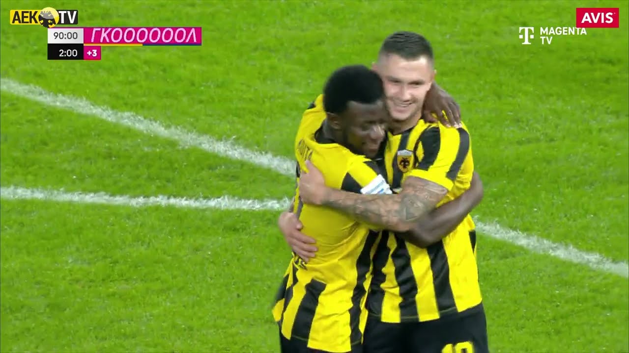 AEK Athens annihilates Panaitolikos 5-0 with a fantastic performance ...