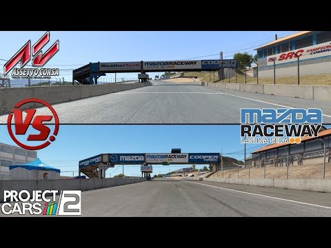 Assetto Corsa Vs Project CARS 2 / Laguna Seca
