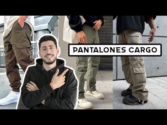 Vídeo relacionado con PADOLA Pantalones Paracaidistas para Hombre Pantalones Trabajo Holgados Multibolsillos Hip Hop Pantalón de Pierna Ancha(L,Negro)