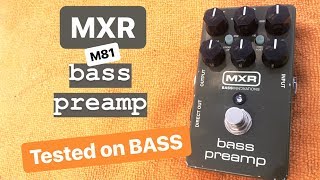 Video thumbnail for MXR M81 Bass Preamp Tested on BASS by Juanka Trujillo